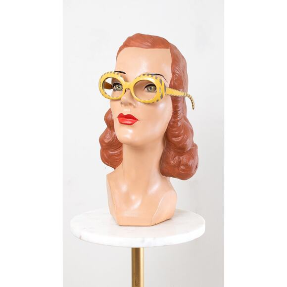 Vintage 1960s Suntimer Victory Sunglasses 60s Striped Op Art Glasses Frames main image 11